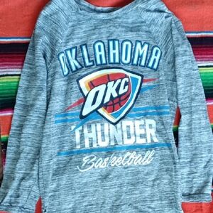 Oklahoma City Thunder Women's Xsmall Gray Mid Sleeve Shirt
